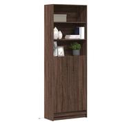 Berkfield Home Highboard with LED Brown Oak 69x32.5x200 cm Engineered Wood Berkfield Home Brown 69x32.5x200 cm