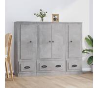 Berkfield Home Highboards 3 pcs Concrete Grey Engineered Wood Berkfield Home Grey