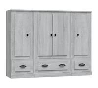 Berkfield Home Highboards 3 pcs Grey Sonoma Engineered Wood Berkfield Home Grey