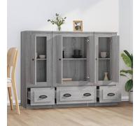 Berkfield Home Highboards 3 pcs Grey Sonoma Engineered Wood Berkfield Home Grey