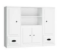 Berkfield Home Highboards 3 pcs White Engineered Wood Berkfield Home White