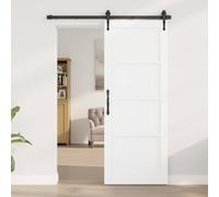 Berkfield Home Interior Door 'ORKDAL'White 78x202x4 cm Solid Wood Pine in White | Size: 78 x 202 x 4 cm Berkfield Home White 78 x 202 x 4 cm