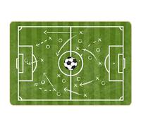 Berkfield Home Kids' Rug Green 160x230 cm Football Field Washable Anti Slip | Size: 100 cm diameter Berkfield Home Green 100 cm diameter