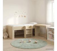 Berkfield Home Kids'High Bed Frame with Desk 2 pcs Sonoma Oak Engineered Wood in Brown Berkfield Home Brown