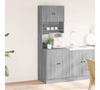 Berkfield Home Kitchen Cabinet Grey Sonoma 60x50x180 cm Engineered Wood | Size: 60 x 50 x 180 cm Berkfield Home Grey 60 x 50 x 180 cm