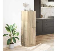 Berkfield Home Kitchen Cabinet Sonoma Oak 38x41.5x131.5 cm Engineered Wood in Light Oak Berkfield Home Light Oak 38x41.5x131.5 cm