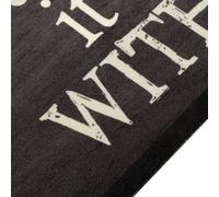 Berkfield Home Kitchen Rug Washable Cup Black 60x180 cm Velvet Berkfield Home Black 60x180 cm