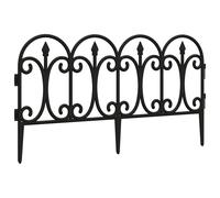Berkfield Home Lawn Edgings 17 pcs Black 10 m PP Berkfield Home Black