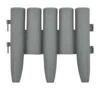 Berkfield Home Lawn Edgings 36 pcs Grey 10 m PP Berkfield Home Grey