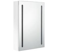 Berkfield Home LED Bathroom Mirror Cabinet Shining White 50x13x70 cm | Size: 50 x 13 x 70 cm Berkfield Home White 50 x 13 x 70 cm