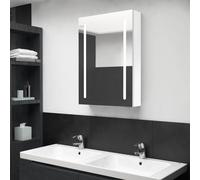 Berkfield Home LED Bathroom Mirror Cabinet Shining White 50x13x70 cm | Size: 50 x 13 x 70 cm Berkfield Home White 50 x 13 x 70 cm