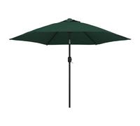 Berkfield Home LED Cantilever Umbrella 3 m Green Berkfield Home Green