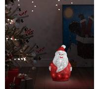 Berkfield Home LED Christmas Acrylic Santa Figure Indoor & Outdoor 28cm in Red Berkfield Home Red