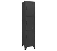 Berkfield Home Locker Cabinet Anthracite 38x45x180 cm Steel in Dark Grey | Size: 38 x 45 x 180 cm Berkfield Home Dark Grey 38 x 45 x 180 cm