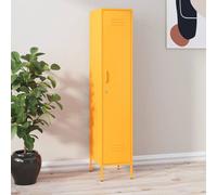 Berkfield Home Locker Cabinet Mustard Yellow 35x46x180 cm Steel | Size: 35 x 46 x 180 cm Berkfield Home Mustard 35 x 46 x 180 cm