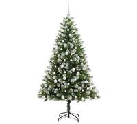 Berkfield Home Lush Artificial Hinged Christmas Tree with Flocked Snow 180 cm in Green Berkfield Home Green