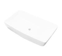 Berkfield Home Luxury Ceramic Basin Rectangular Sink White 71 x 39 cm Berkfield Home White 71 x 39 cm