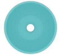 Berkfield Home Luxury Wash Basin Round Matt Light Green 40x15 cm Ceramic in Aqua Berkfield Home Aqua 40x15 cm