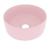 Berkfield Home Luxury Wash Basin Round Matt Pink 40x15 cm Ceramic Berkfield Home Pink 40x15 cm