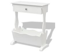 Berkfield Home Magazine Rack Melrose White Berkfield Home White