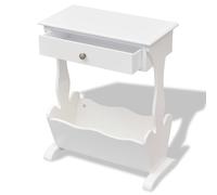 Berkfield Home Magazine Rack Melrose White Berkfield Home White