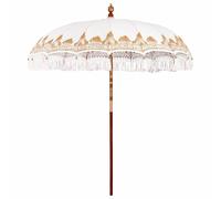 Berkfield Home Manual Cream 210-220 cm Cotton fabrics & Wood & Bamboo Berkfield Home Cream