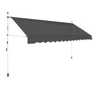 Berkfield Home Manual Retractable Awning 400 cm Anthracite in Black Berkfield Home Black