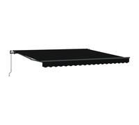 Berkfield Home Manual Retractable Awning Black 400x350 cm Berkfield Home Black 400x350 cm