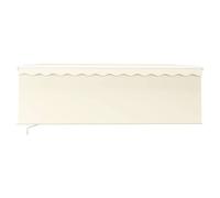 Berkfield Home Manual Retractable Awning with Blind 4x3m Cream in Beige Berkfield Home Beige