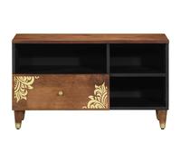 Berkfield Home Media Cabinet Honey brown Solid mango wood, Engineered wood Berkfield Home Brown