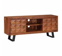 Berkfield Home Media Storage Cabinets & Racks Brown Solid acacia wood Berkfield Home Brown