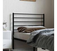 Berkfield Home Metal Headboard Black 107 cm Berkfield Home Black