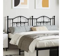 Berkfield Home Metal Headboard Black 160 cm Berkfield Home Black