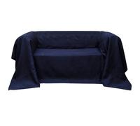 Berkfield Home Micro-suede Couch Slipcover Navy Blue 140 x 210 cm Berkfield Home Blue 140 x 210 cm
