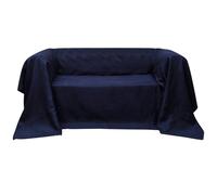 Berkfield Home Micro-suede Couch Slipcover Navy Blue 210 x 280 cm Berkfield Home Blue 210 x 280 cm