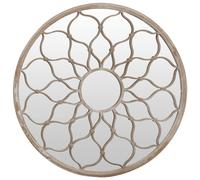 Berkfield Home Mirror Sand 40x3 cm Iron Round for Indoor Use in Cream Berkfield Home Cream 40x3 cm