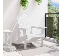Berkfield Home Modern Adirondack Chair White 74x82x91 cm HDPE | Size: 74 x 82 x 91 cm Berkfield Home White 74 x 82 x 91 cm