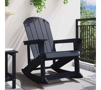 Berkfield Home Modern Adirondack Rocking Chair Navy Blue 73.5x92x90 cm HDPE Berkfield Home Navy 73.5x92x90 cm