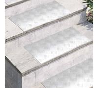 Berkfield Home Modern Aluminium Checker Plates 4 pcs Anti-Slip 60x30 cm in Silver | Size: Medium Berkfield Home Silver Medium