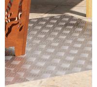 Berkfield Home Modern Aluminum Checker Plates 4 pcs Anti-Slip 80x50 cm in Silver | Size: Medium Berkfield Home Silver Medium