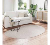 Berkfield Home Modern Area Rug Sand 140x200 cm Polyester Non-Slip in Beige | Size: Medium Berkfield Home Beige Medium