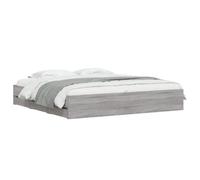 Berkfield Home Modern Bed Frame with Drawers without Mattress Grey Sonoma 160x200 cm Berkfield Home Grey 160x200 cm