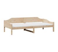 Berkfield Home Modern Bed Frame without Mattress 90x200 cm Solid Wood Pine in Natural Berkfield Home Natural 90x200 cm