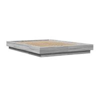 Berkfield Home Modern Bed Frame without Mattress Grey Sonoma 135x190 cm Double Berkfield Home Grey Double