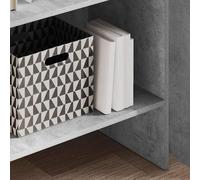 Berkfield Home Modern Book Cabinet Concrete Grey 60x35x180 cm Engineered Wood | Size: 60 x 35 x 180 cm Berkfield Home Grey 60 x 35 x 180 cm