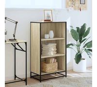 Berkfield Home Modern Book Cabinet Sonoma Oak 60x35x107.5 cm Engineered Wood in Light Tan Berkfield Home Light Tan 60x35x107.5 cm