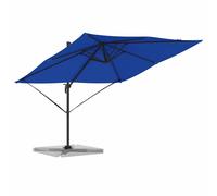 Berkfield Home Modern Cantilever Roma Parasol Azure Blue 286x285x265 cm Aluminium | Size: 286 x 285 x 265 cm Berkfield Home Blue 286 x 285 x 265 cm