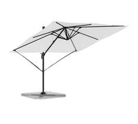 Berkfield Home Modern Cantilever Roma Parasol Sand 286x285x265 cm Aluminium in Beige | Size: 286 x 285 x 265 cm Berkfield Home Beige 286 x 285 x 265 cm