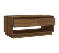Berkfield Home Modern Coffee Table Brown Oak 102.5x55x44 cm Engineered Wood Berkfield Home Brown 102.5x55x44 cm