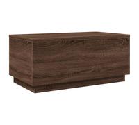 Berkfield Home Modern Coffee Table with LED Lights Brown Oak 90x50x40 cm | Size: 90 x 50 x 40 cm Berkfield Home Brown 90 x 50 x 40 cm